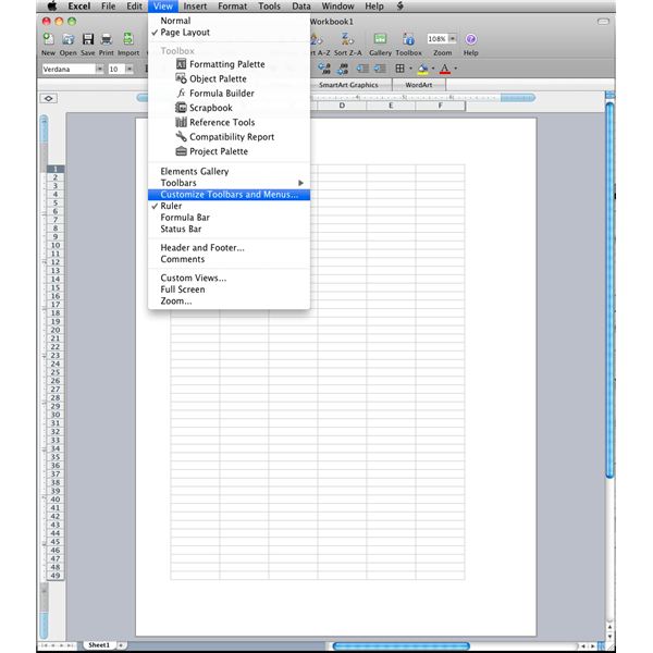 insert a checkmark in excel 2008 for mac